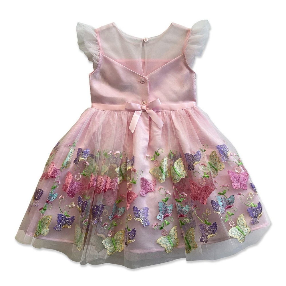 Blueberi Boulevard
Baby Girls' Butterfly Embroidery Mesh Dress 3-6 months - Picture 2 of 3